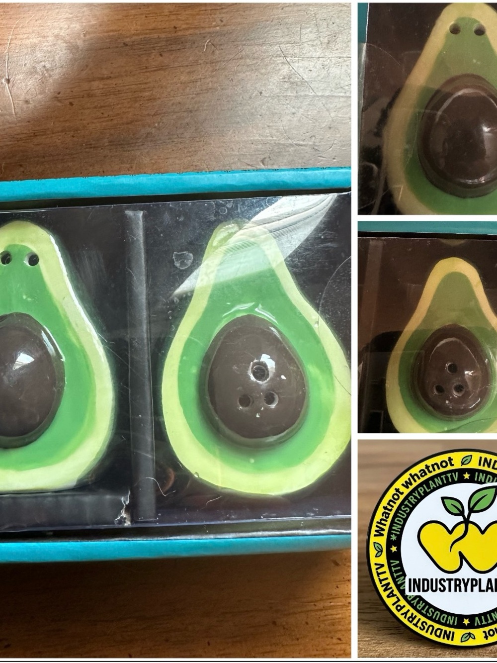 Glazed Ceramic Avocado Salt & Pepper Shaker Set 🥑🧂 by Industry Plant